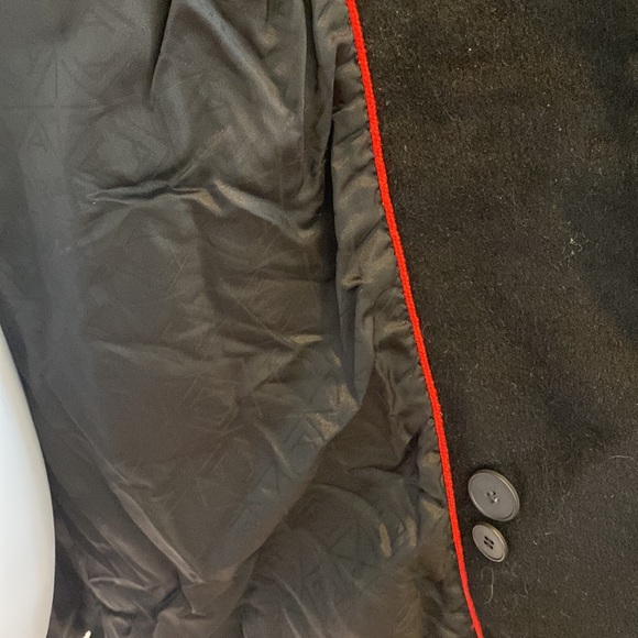 Anne Klein thigh length wool and cashmere pea coat in black size 6P 6 petite - Picture 10 of 16